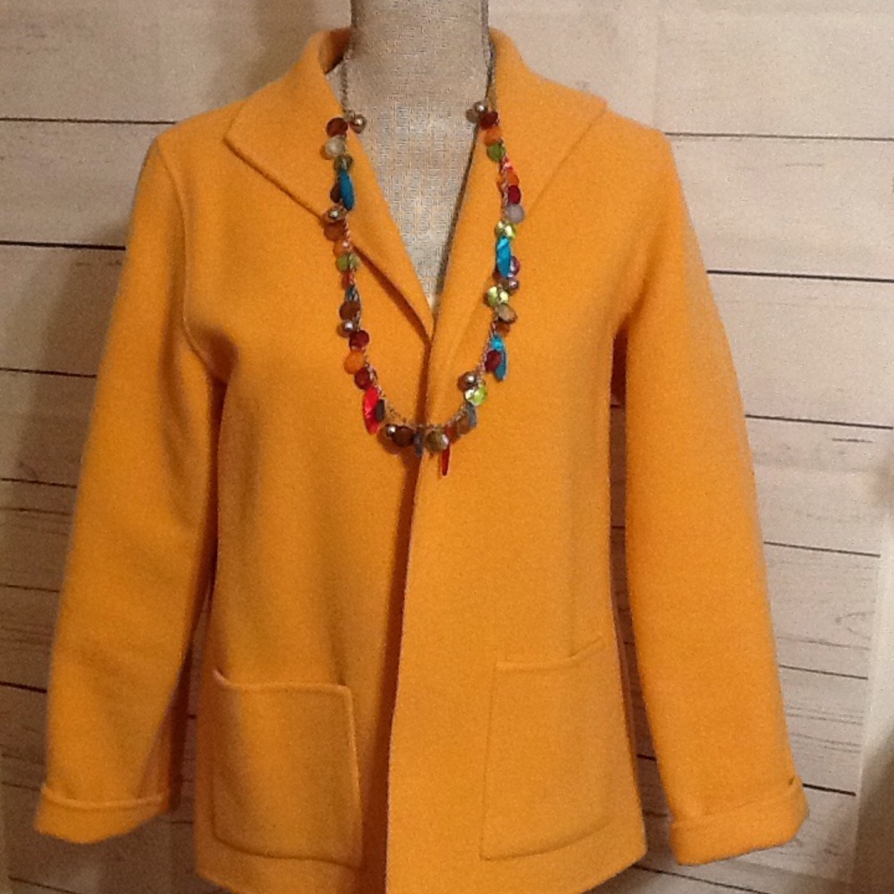 Eileen Fisher Wool Cashmere Jacket Petite Medium